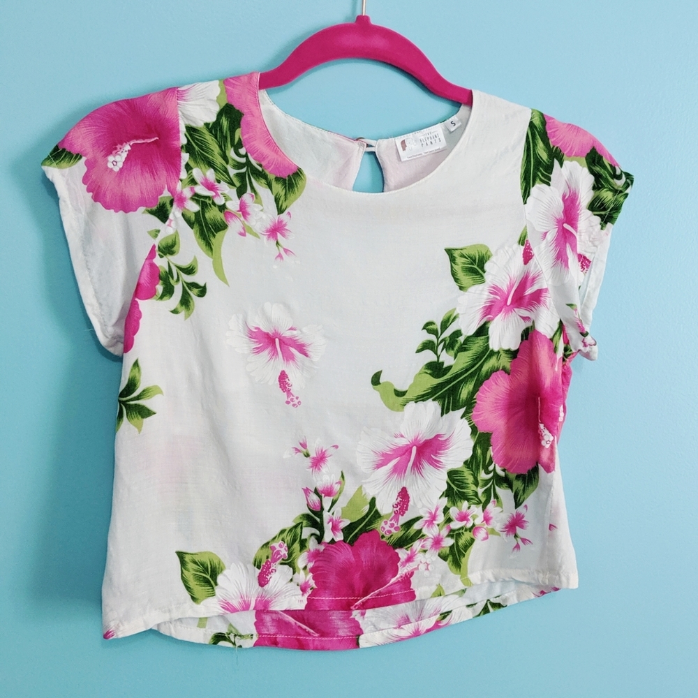 The Elephant Pants Hawaiian Crop Top